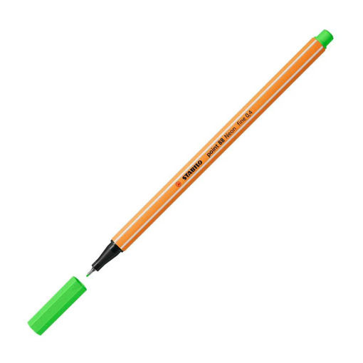 Picture of STABILO FINELINER PEN NEON GREEN (88/033)